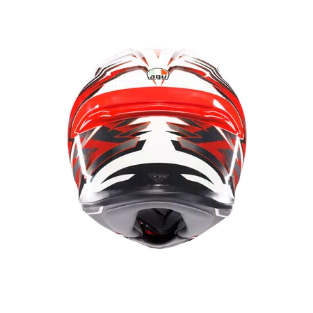 K6 S REEVAL WHITE/RED/GREY - MOTORBIKE FULL FACE HELMET E2206 -  - 5