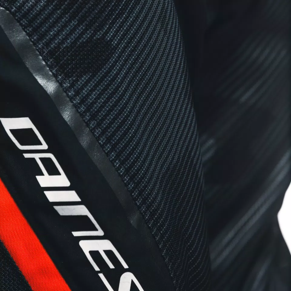 DRAKE 2 SUPER AIR - MEN'S SUMMER MOTORCYCLE PANTS IN FABRIC - BLACK/ANTHRACITE/RED-FLUO - 8