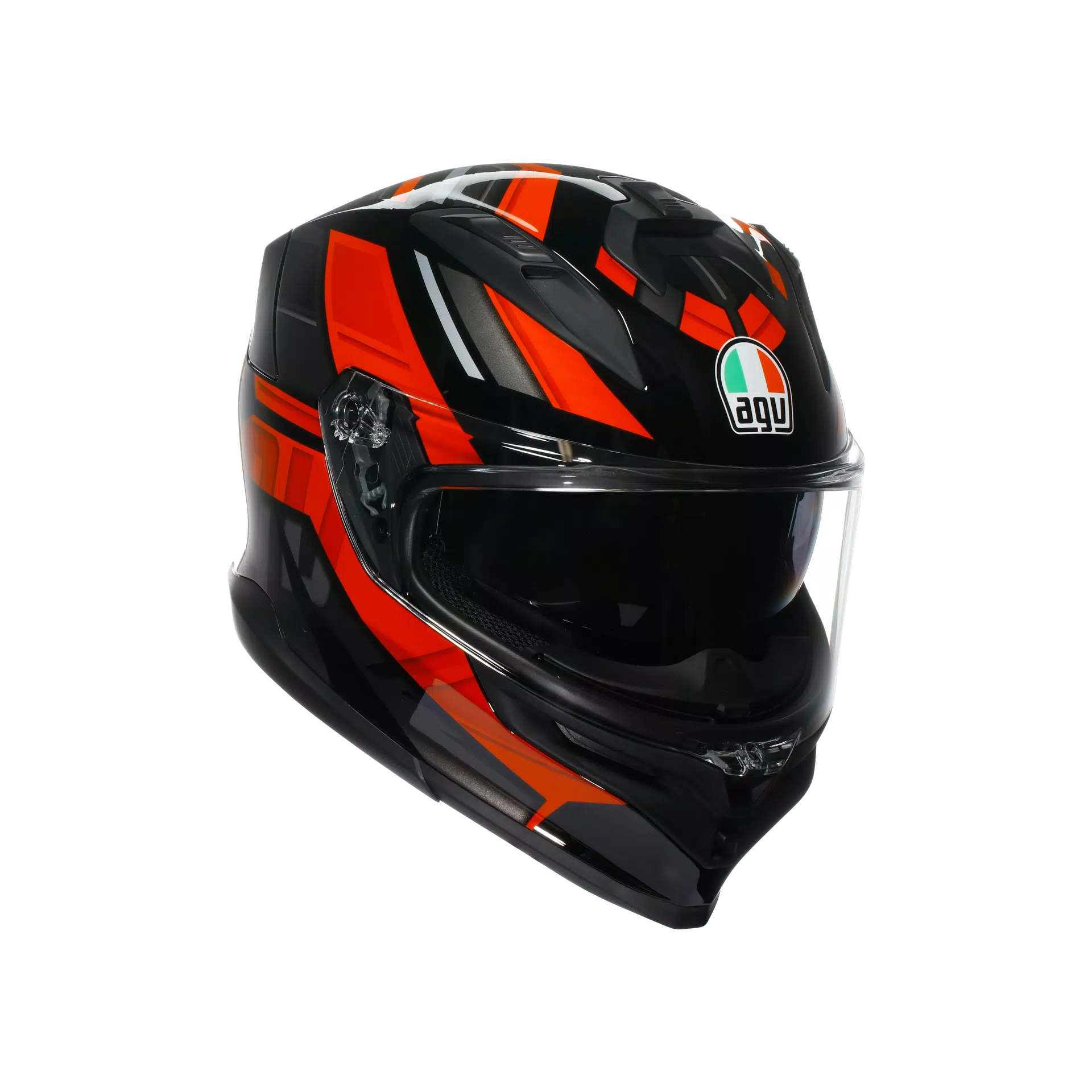 K7 MPLK TAURAX BLACK/RED - MOTORBIKE FULL FACE HELMET E2206