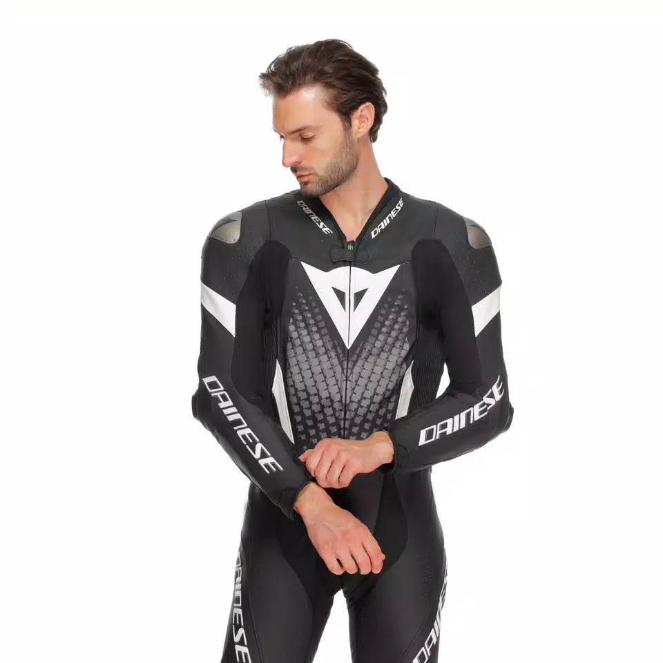 LAGUNA SECA 6 PERF 1PC LEATHER SUIT - BLACK/WHITE/ANTHRACITE - 5