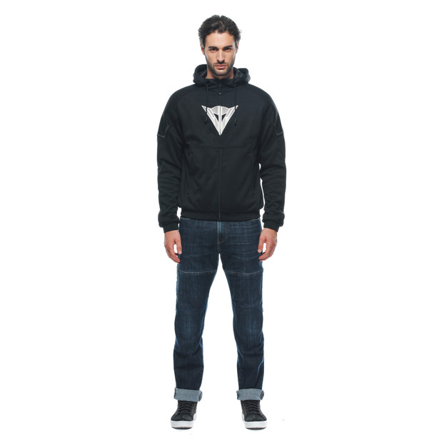 daemon-x-safety-hoodie-giacca-moto-in-tessuto-uomo-black-black-white image number 2
