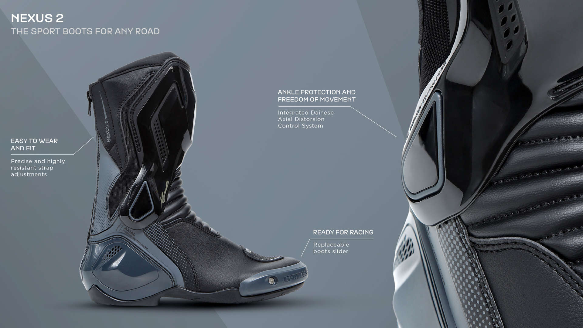 Sport Motorcycle Boots | NEXUS 2 Boots | Dainese Official | Dainese