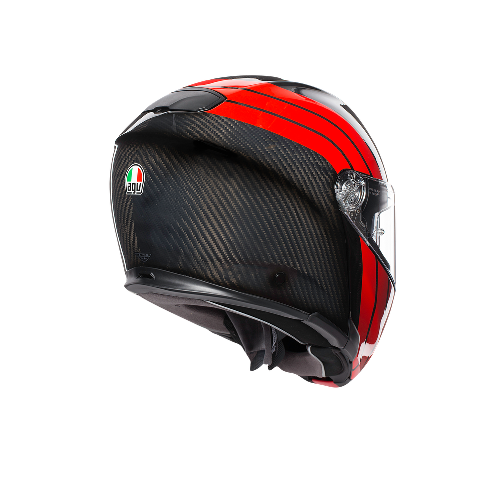 Sportmodular Multi Ece Dot - Stripes Carbon/Red - Modular helmets - Dainese  (Official)