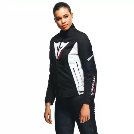 VELOCE D-DRY®- WOMEN'S WATERPROOF MOTORCYCLE JACKET - BLACK/WHITE/LAVA-RED - 5