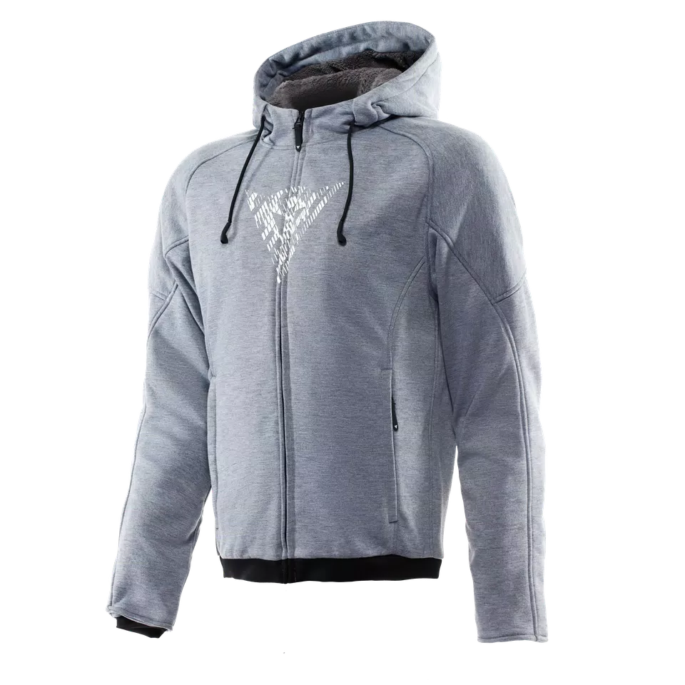 BOVISA - FELPA DA MOTO CON PROTEZIONI UOMO - GREY-MELANGE/BLACK - 1