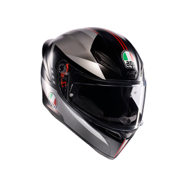 K1 S E2206 - LAP MATT BLACK/GREY/RED