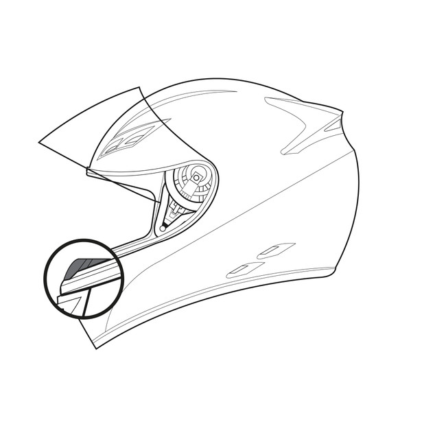 AGV BREATH DEFLECTOR K-3 - undefined