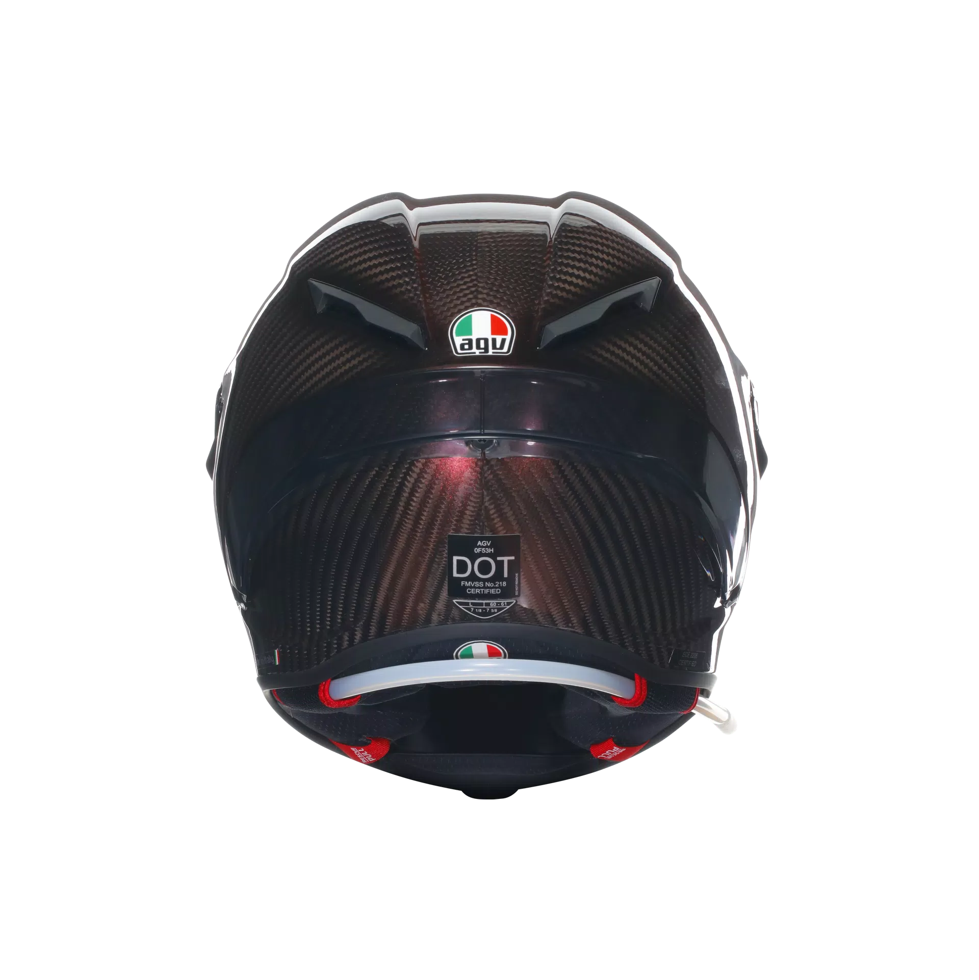 PISTA GP RR MONO RED CARBON - CASCO MOTO INTEGRALE E2206 DOT