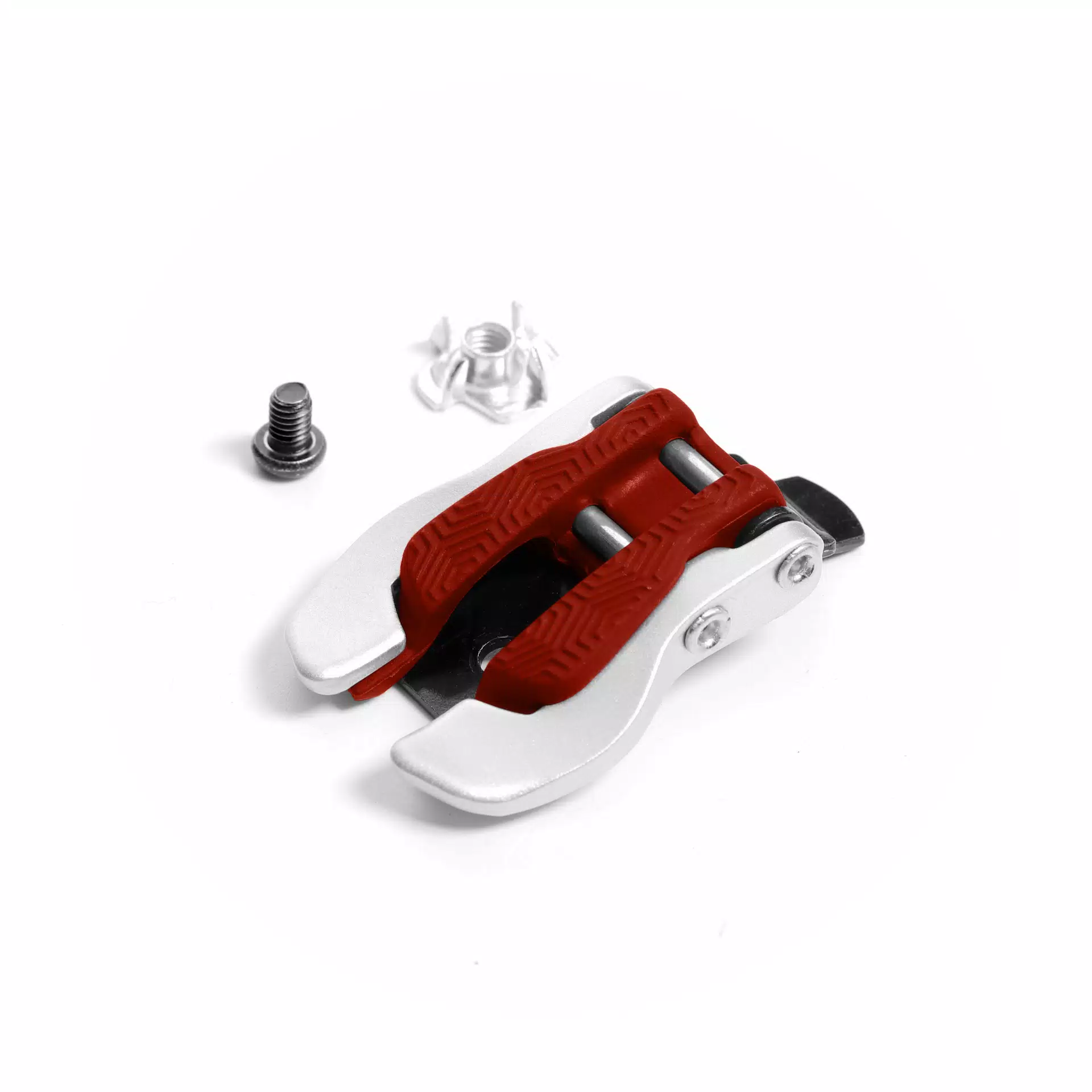 FIBBIA IN ALLUMINIO E NYLON PER COMP EVO+COMP - NERO/GRIGIO