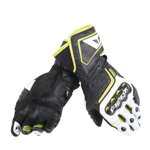 carbon-d1-long-gloves-black-white-fluo-yellow image number 0