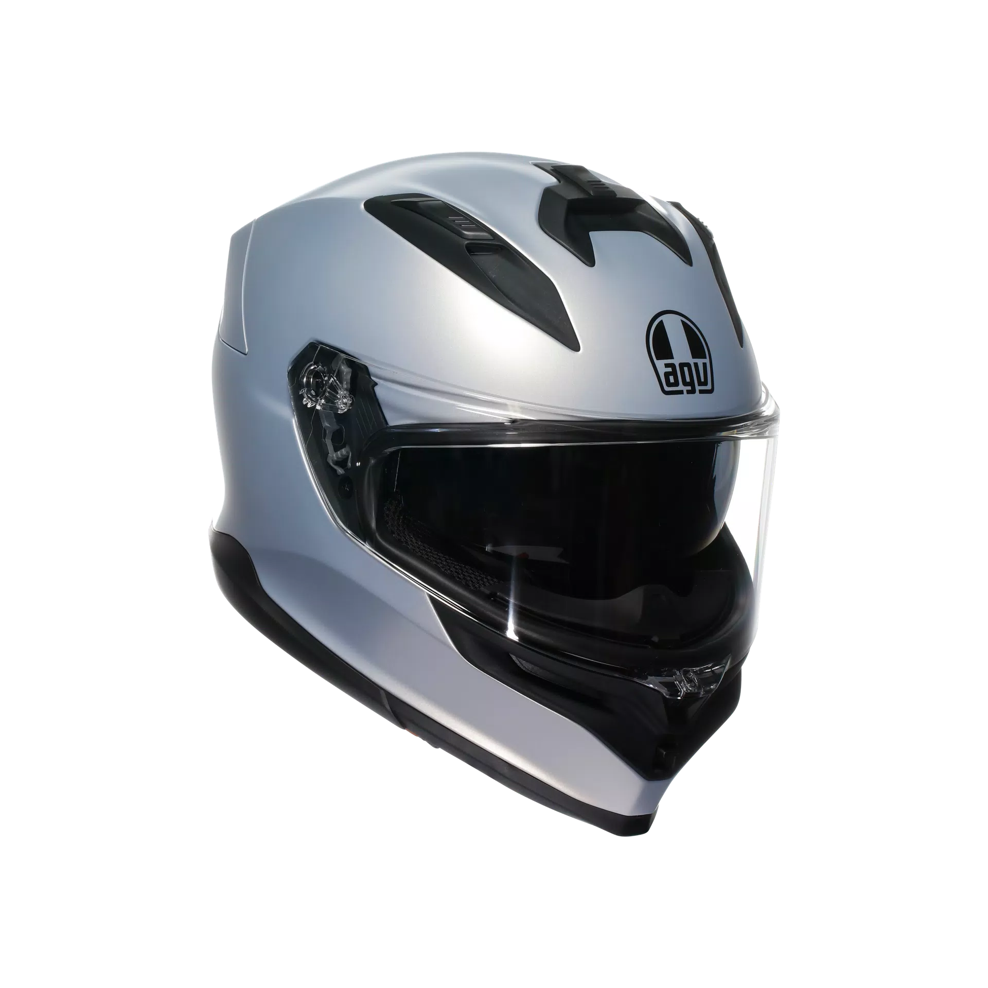 K7 MPLK MONO MATT PRISMA SILVER - MOTORBIKE FULL FACE HELMET DOT (E2206)