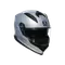 K7 MPLK MONO MATT PRISMA SILVER - MOTORBIKE FULL FACE HELMET DOT (E2206)