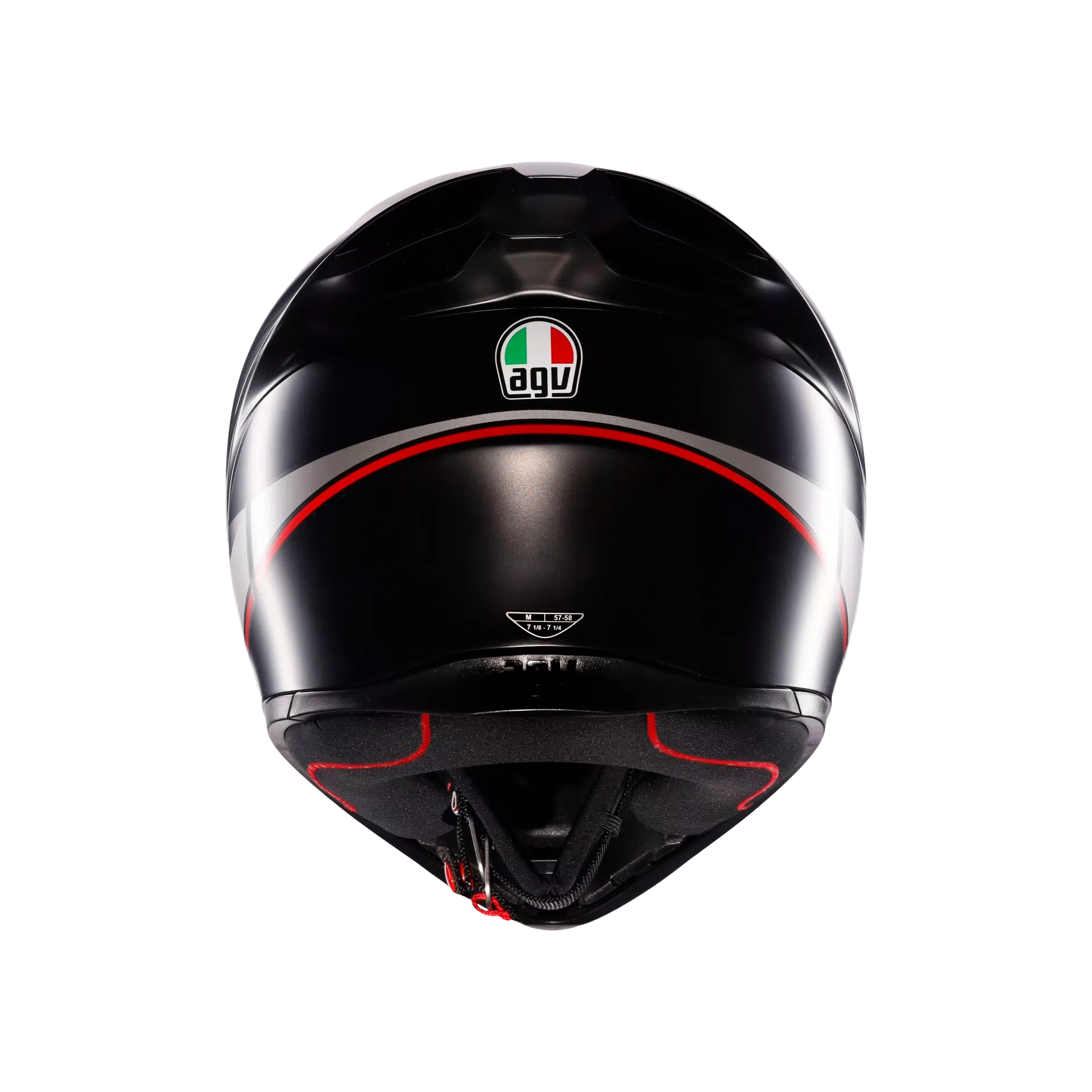 K1 S LAP MATT BLACK/GREY/RED - CASCO MOTO INTEGRALE E2206