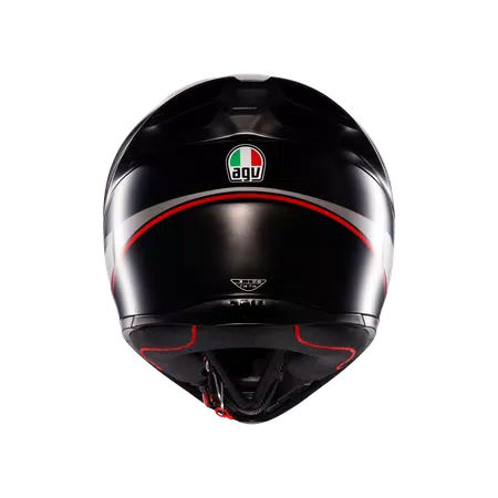 K1 S LAP MATT BLACK/GREY/RED - CASCO MOTO INTEGRAL E2206 -  - 5