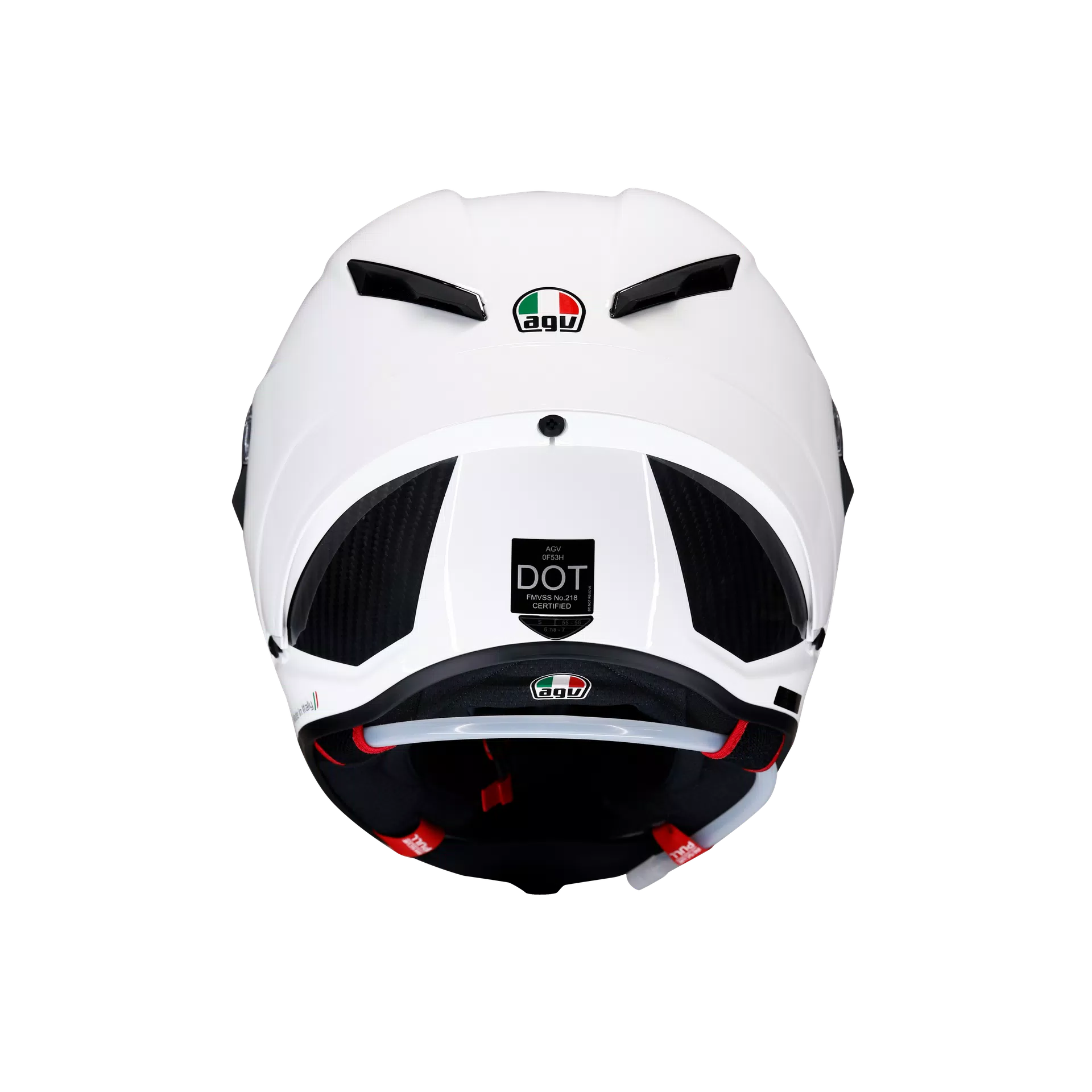 PISTA GP RR MONO WHITE - FULL-FACE MOTORCYCLE HELMET E2206 DOT