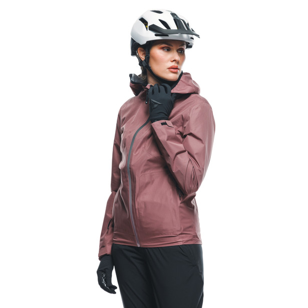 hgc-shell-light-women-s-waterproof-bike-jacket-rose-taupe image number 4