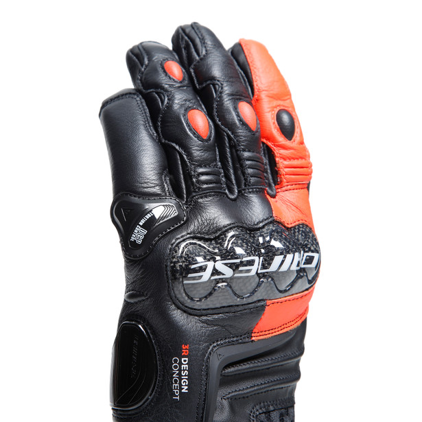 carbon-4-short-leather-gloves image number 5