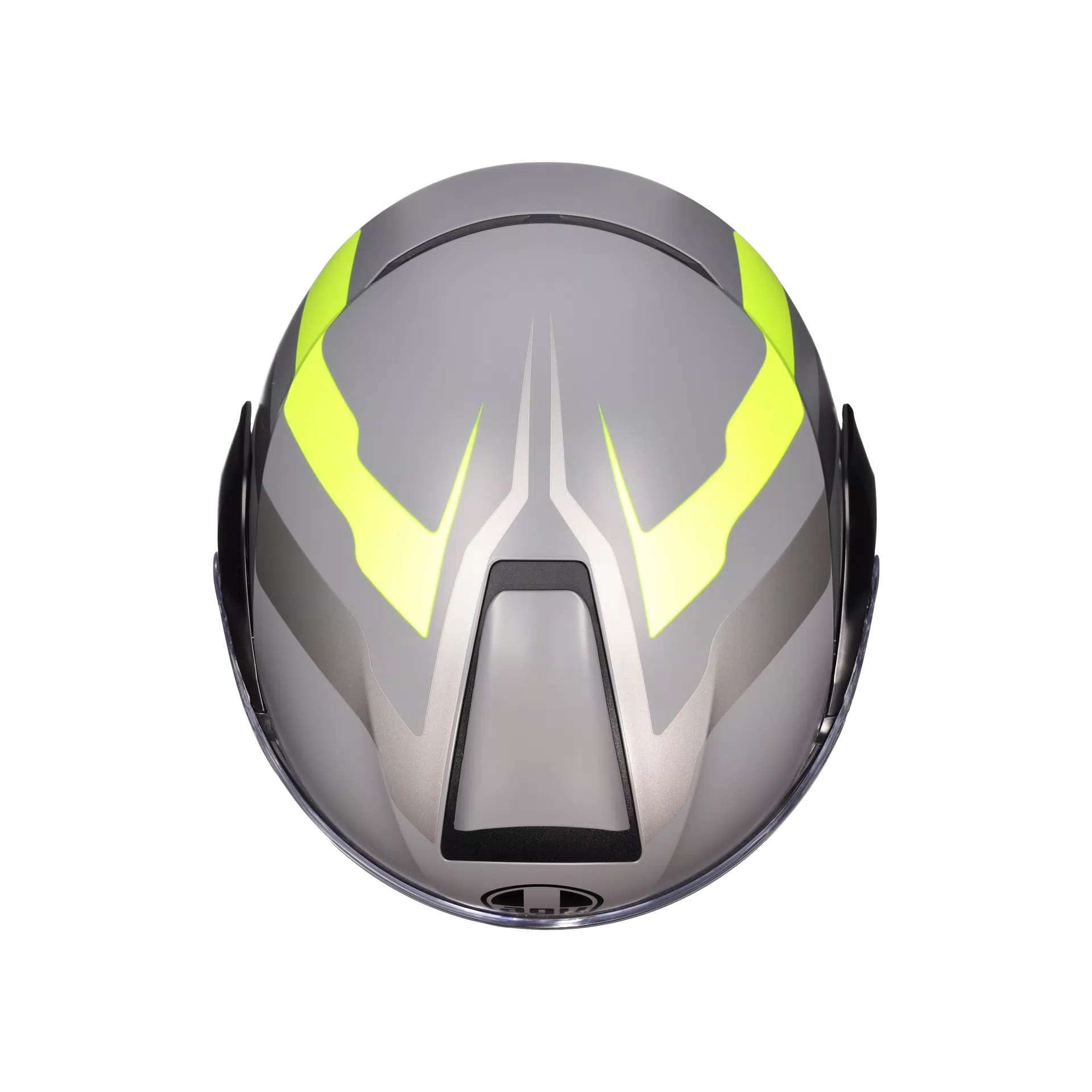 STREETMODULAR RESIA MATT GREY/BLACK/YEL FLUO - MOTORBIKE FLIP UP HELMET DOT(E2206)