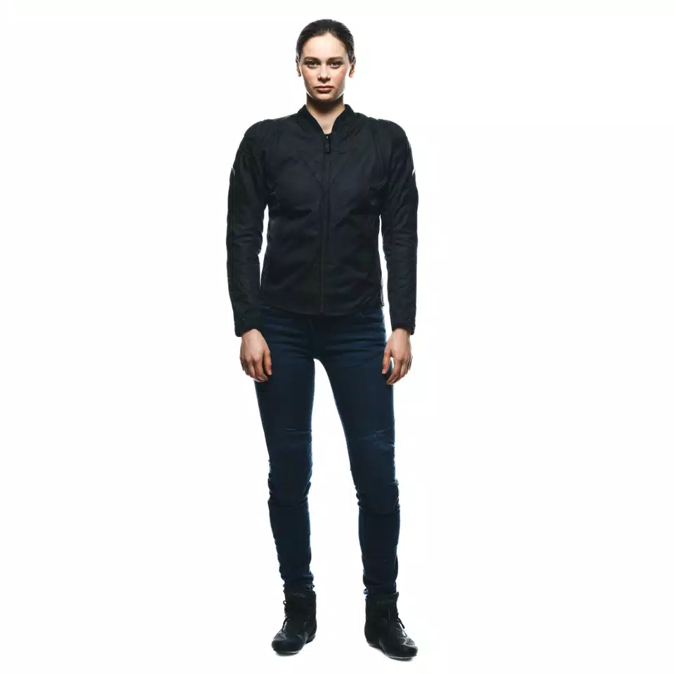 AVRO 5 TEX - WOMEN'S MOTORCYCLE JACKET IN FABRIC - BLACK/BLACK/BLACK - 3