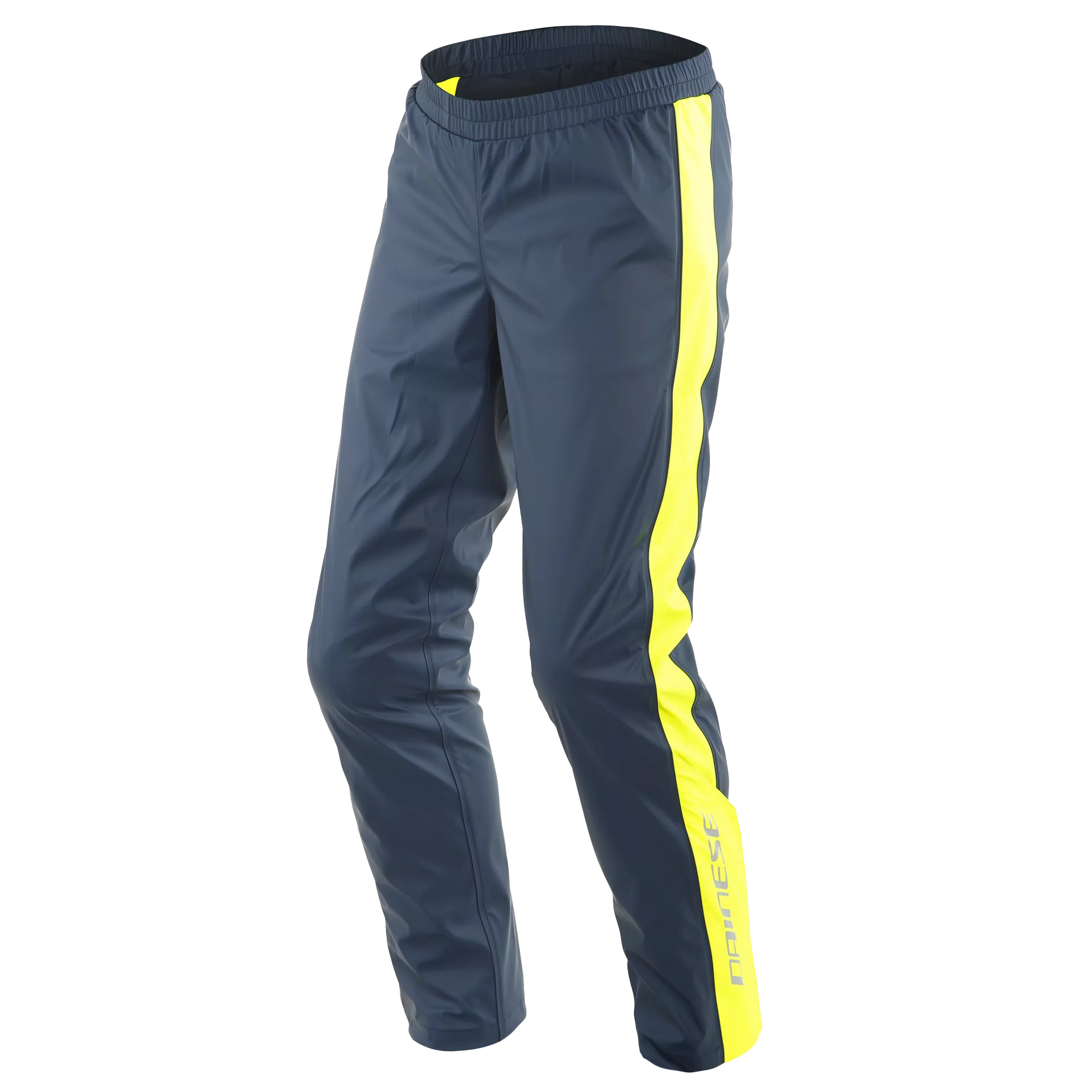 STORM 2 UNISEX MOTORCYCLE RAIN PANTS BLACK IRIS FLUO YELLOW Dainese