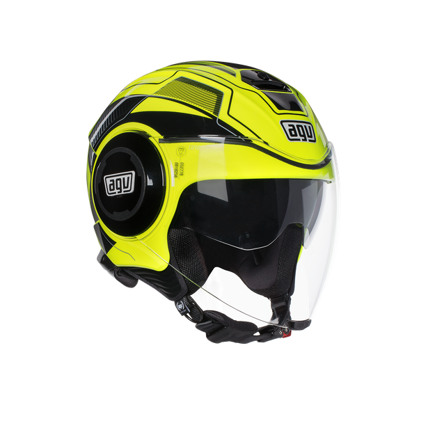 AGV motorcycle helmet: Fluid E2205 Multi - Soho Yellow Fl/Black