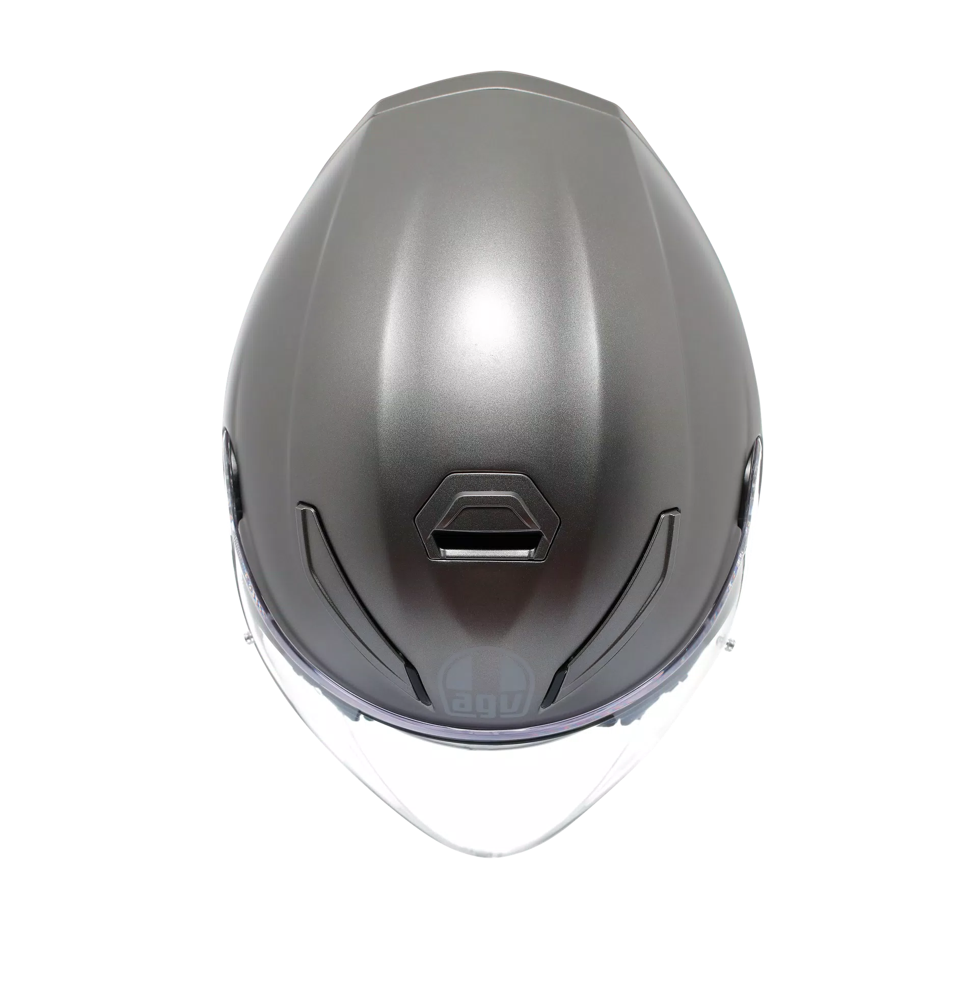 K5 JET EVO MONO MATT LUNA GREY - MOTORBIKE OPEN FACE HELMET E2206