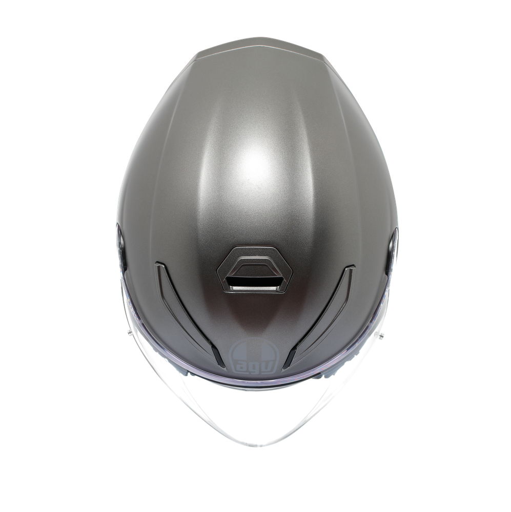 k5-jet-evo-mono-matt-luna-grey-motorbike-open-face-helmet-e2206 image number 6