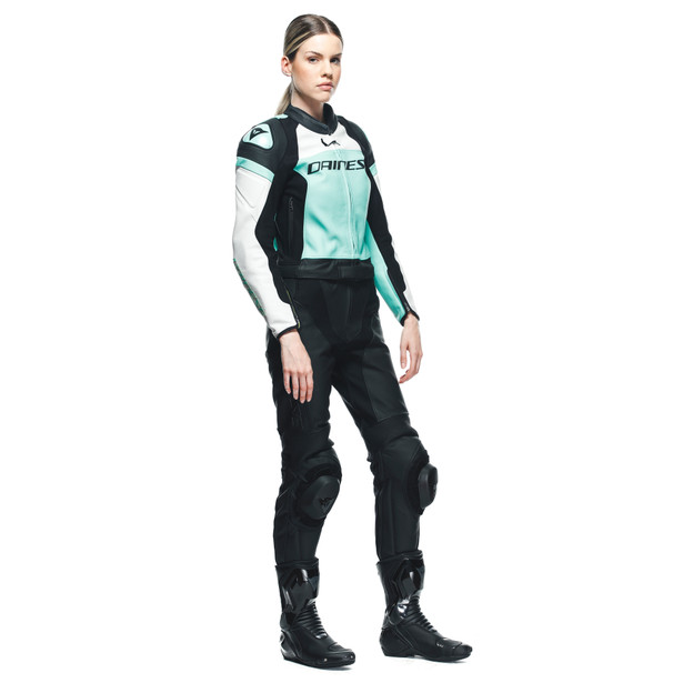 mirage-lady-leather-2pcs-suit-black-acqua-green-glacier-gray image number 2