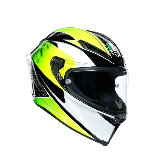 CORSA R MULTI ECE DOT - SUPERSPORT BLACK/WHITE/LIME - Racing