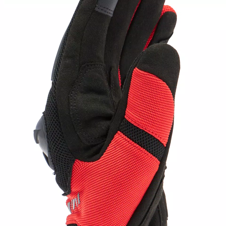MIG 3 AIR - MEN'S MOTORCYCLE TEXTILE SUMMER GLOVES - BLACK/RED-LAVA - 7