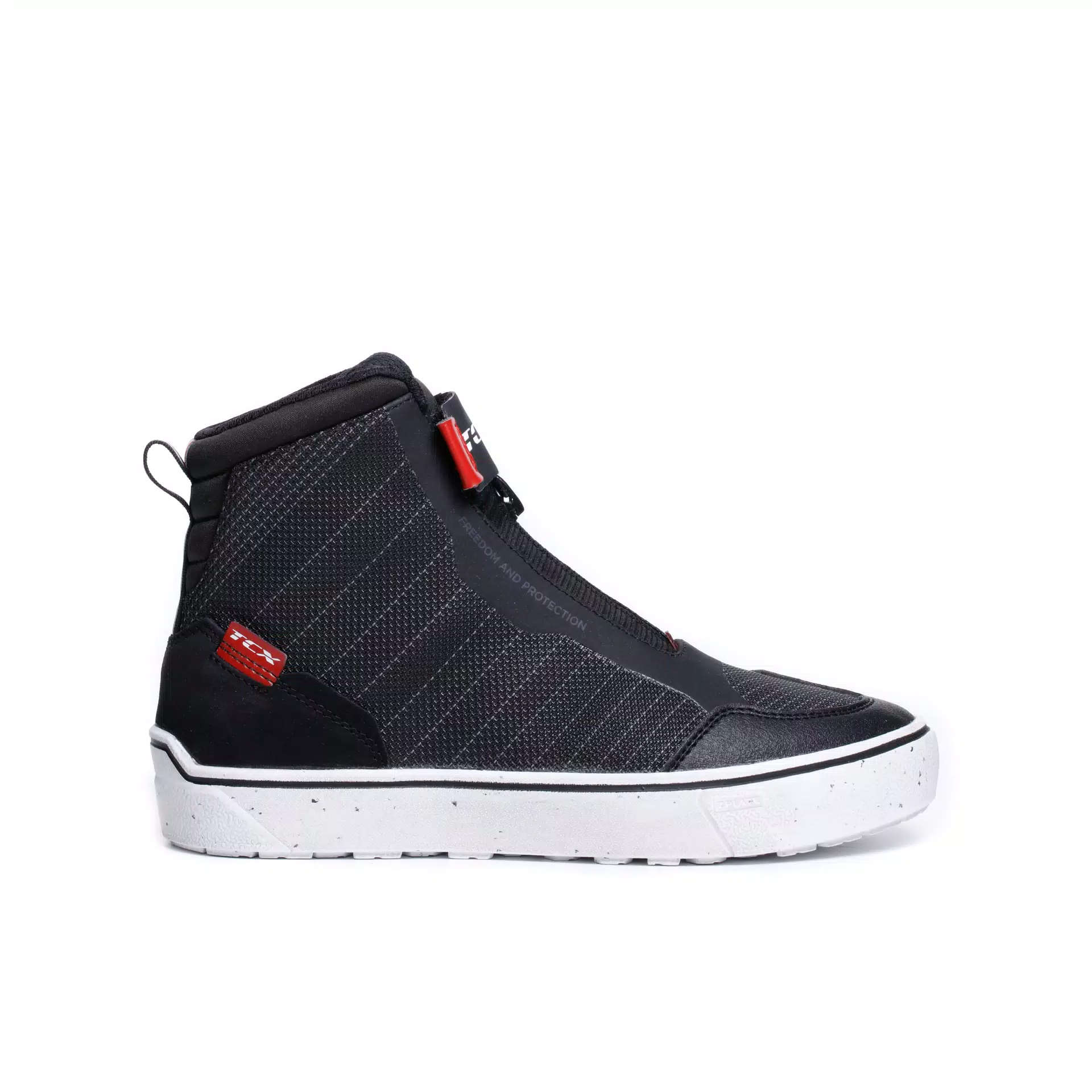 IKASU 2 WP SNEAKER MOTO IMPERMEABILI DONNA - NERO/ROSSO SCURO