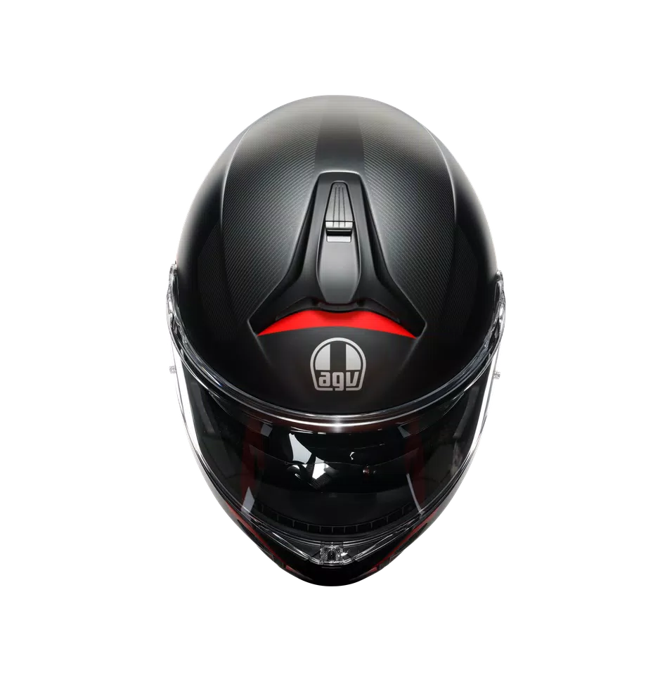 TOURMODULAR FREQUENCY MATT GUNMETAL/RED - MOTORBIKE FLIP UP HELMET E2206 -  - 7