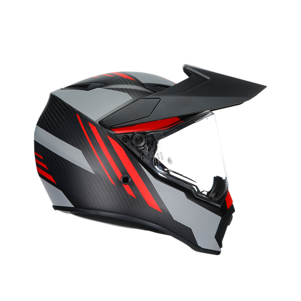 ax9-refractive-adv-matt-carbon-red-motorbike-full-face-helmet-e2205 image number 2