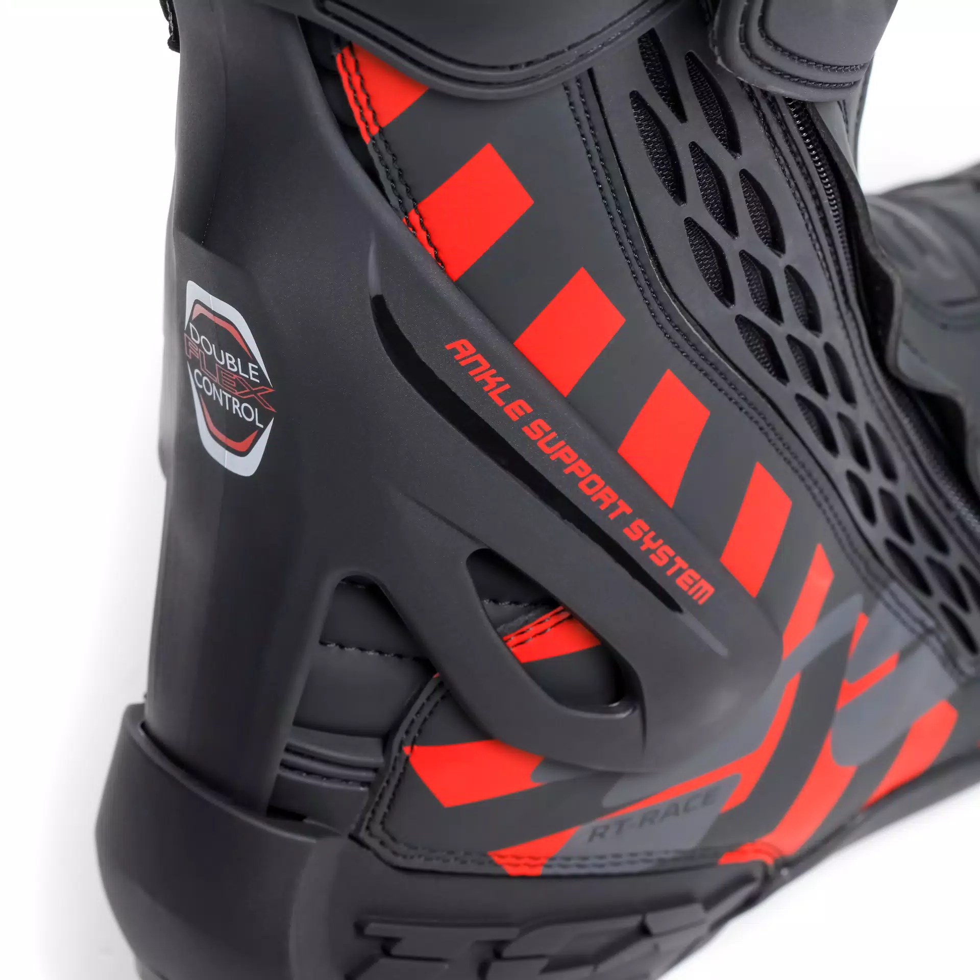 RT-RACE STIVALI MOTO UOMO - NERO/ROSSO