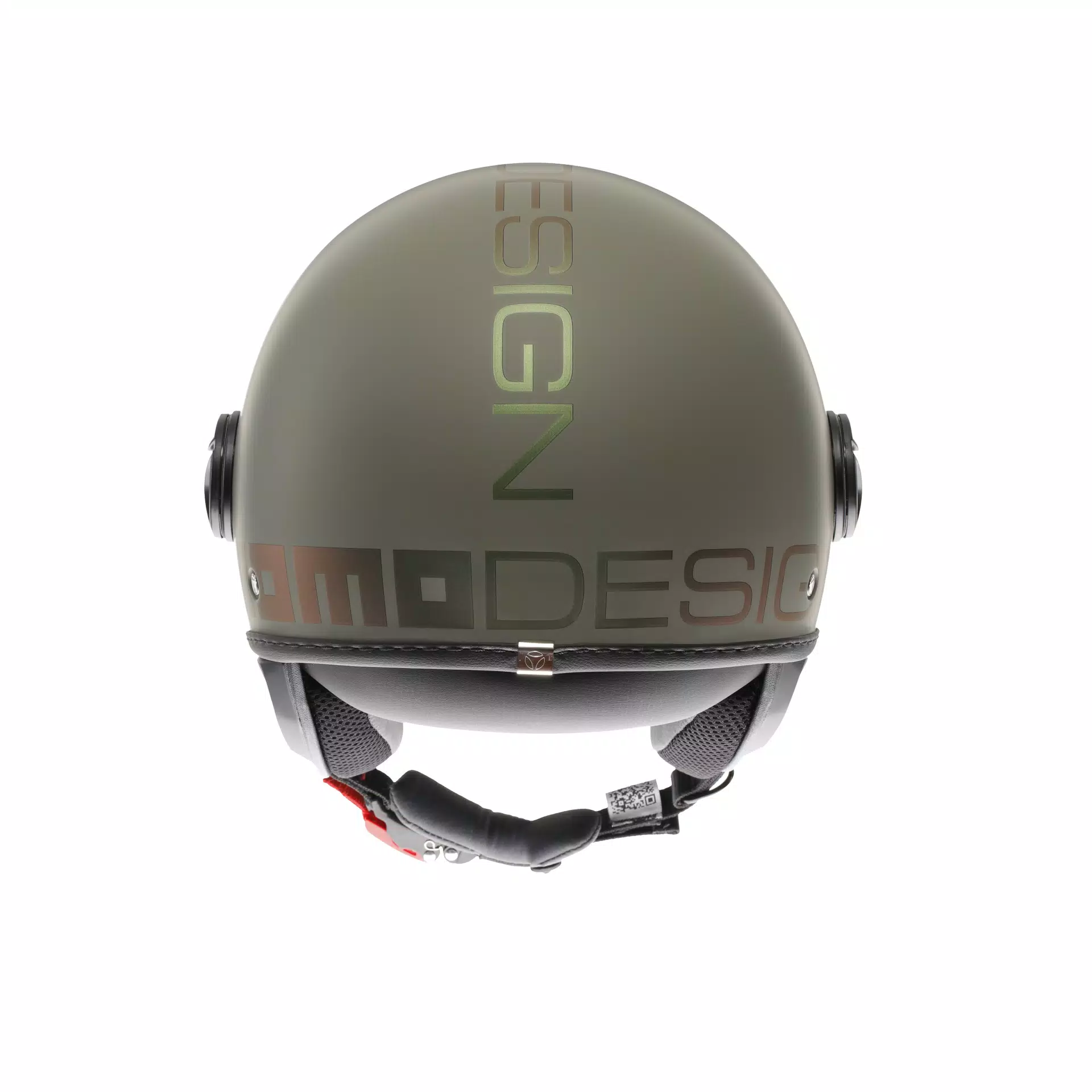 MOMODESIGN FGTR CLASSIC FLIP MATT GREEN / BRONZE - JET HELMET WITH VISOR E2206