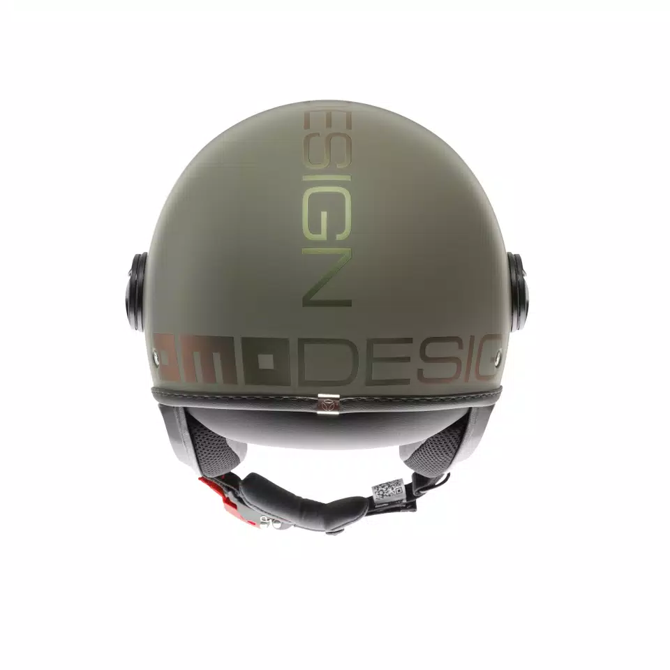 MOMODESIGN FGTR CLASSIC FLIP MATT GREEN / BRONZE - JET HELMET WITH VISOR E2206 -  - 4