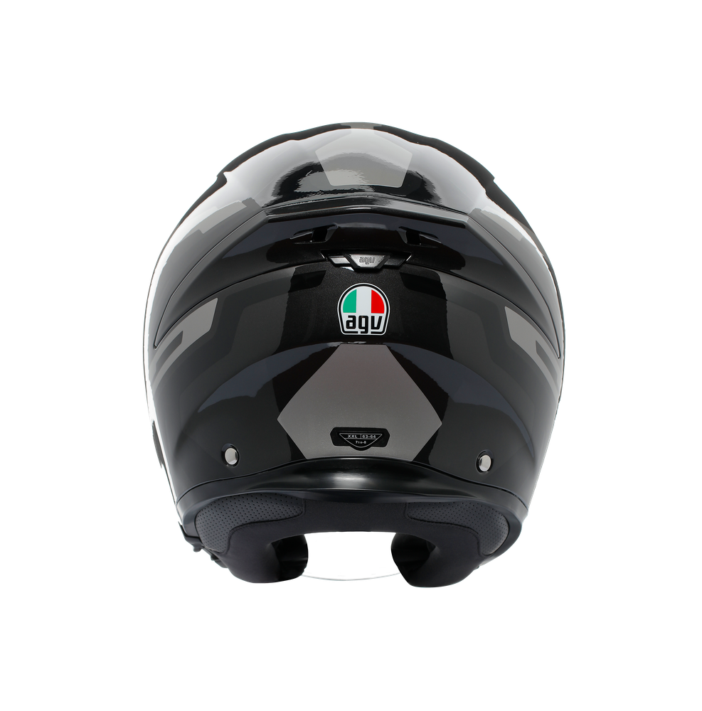 k5-jet-evo-tune-grey-black-motorbike-open-face-helmet-e2206 image number 4