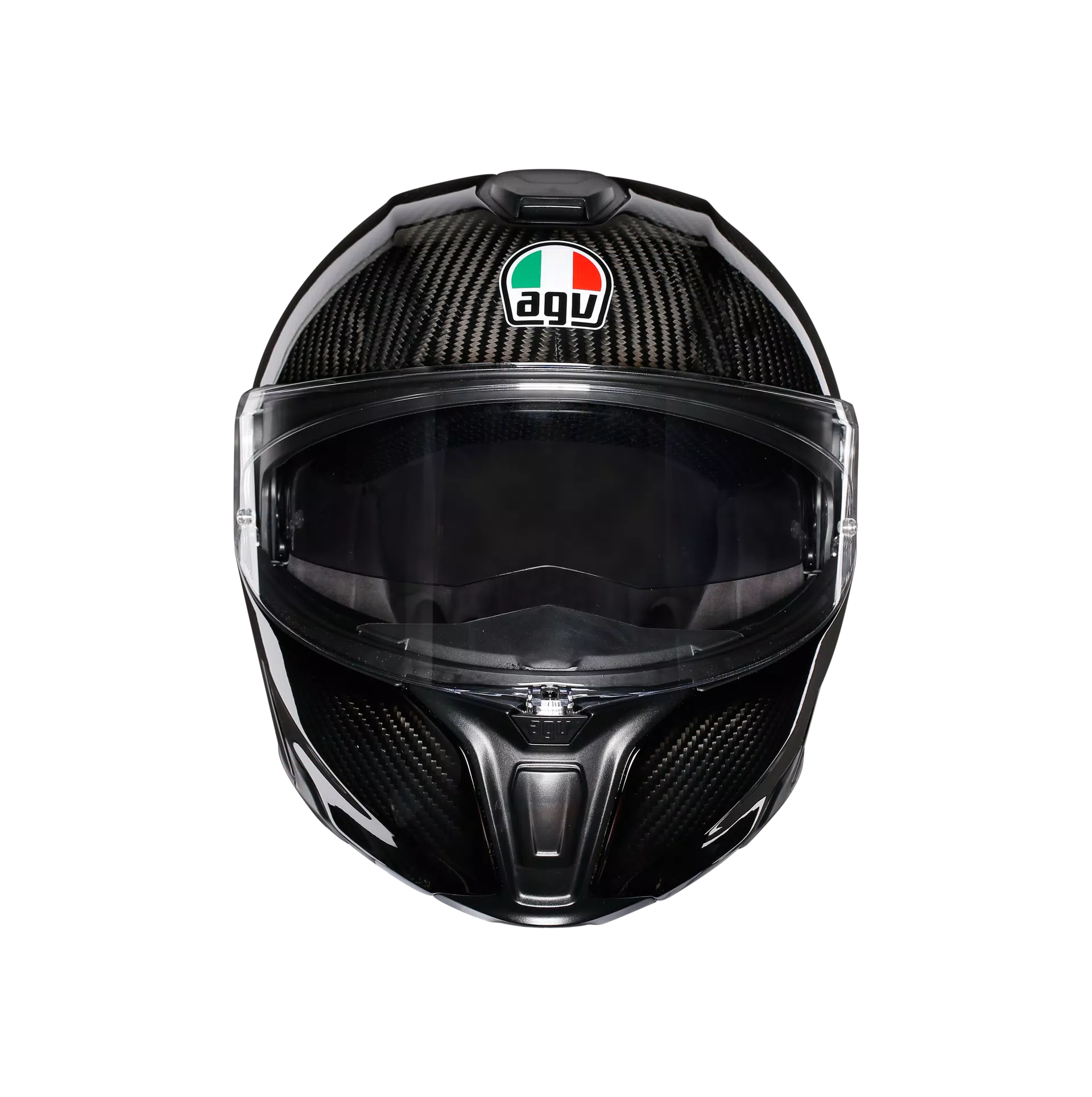 SPORTMODULAR GLOSSY CARBON - MOTORBIKE FLIP UP HELMET E2205