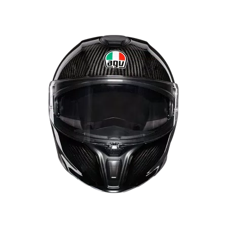 SPORTMODULAR GLOSSY CARBON - MOTORBIKE FLIP UP HELMET E2205 -  - 2