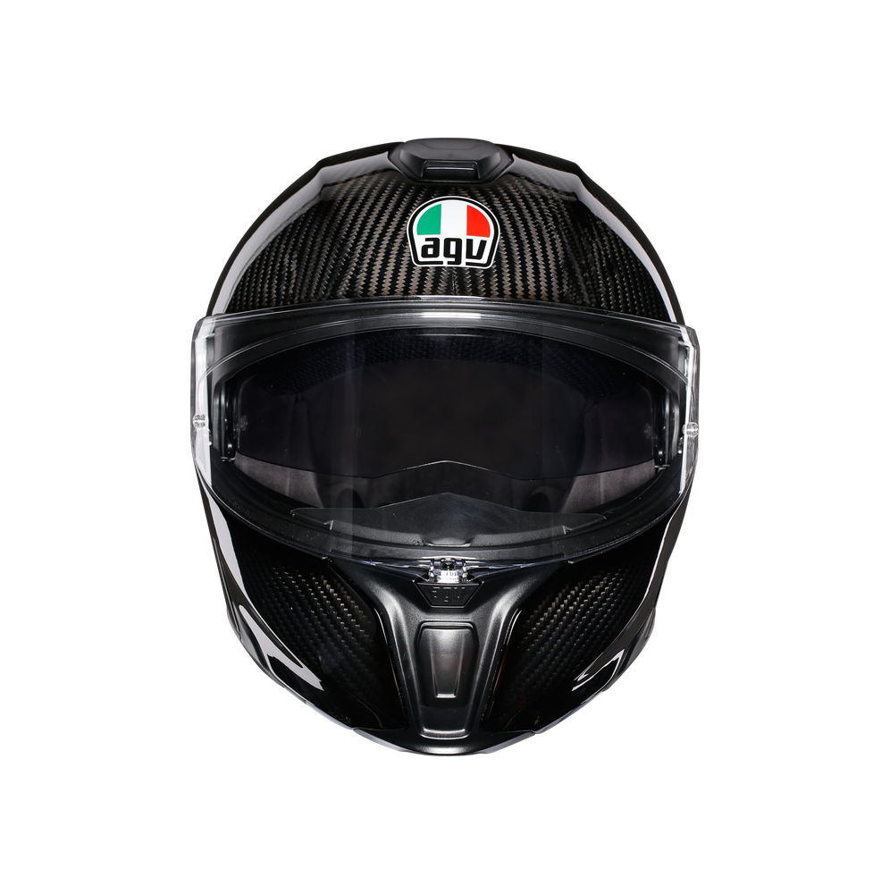 sportmodular-glossy-carbon-motorbike-flip-up-helmet-e2205 image number 1