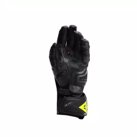FIERO - LEREN RACE MOTORFIETSHANDSCHOENEN - BLACK/WATER/YELLOW FLUO - 3