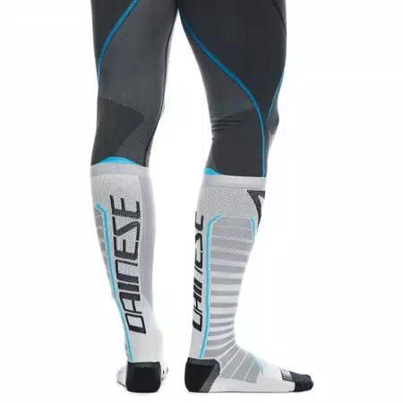 MOTORCYCLE TECHNICAL SOCKS - LONG - BLACK/BLUE - 5