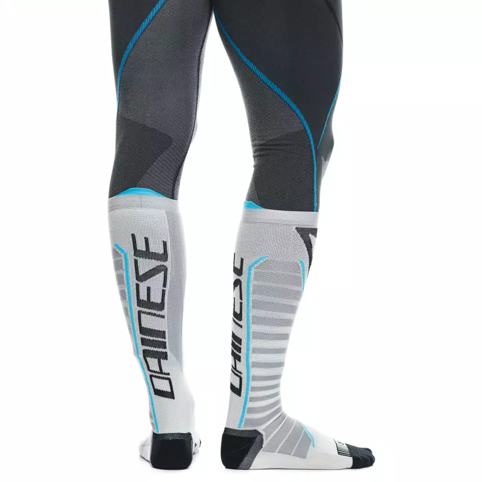 MOTORCYCLE TECHNICAL SOCKS - LONG - BLACK/BLUE - 5