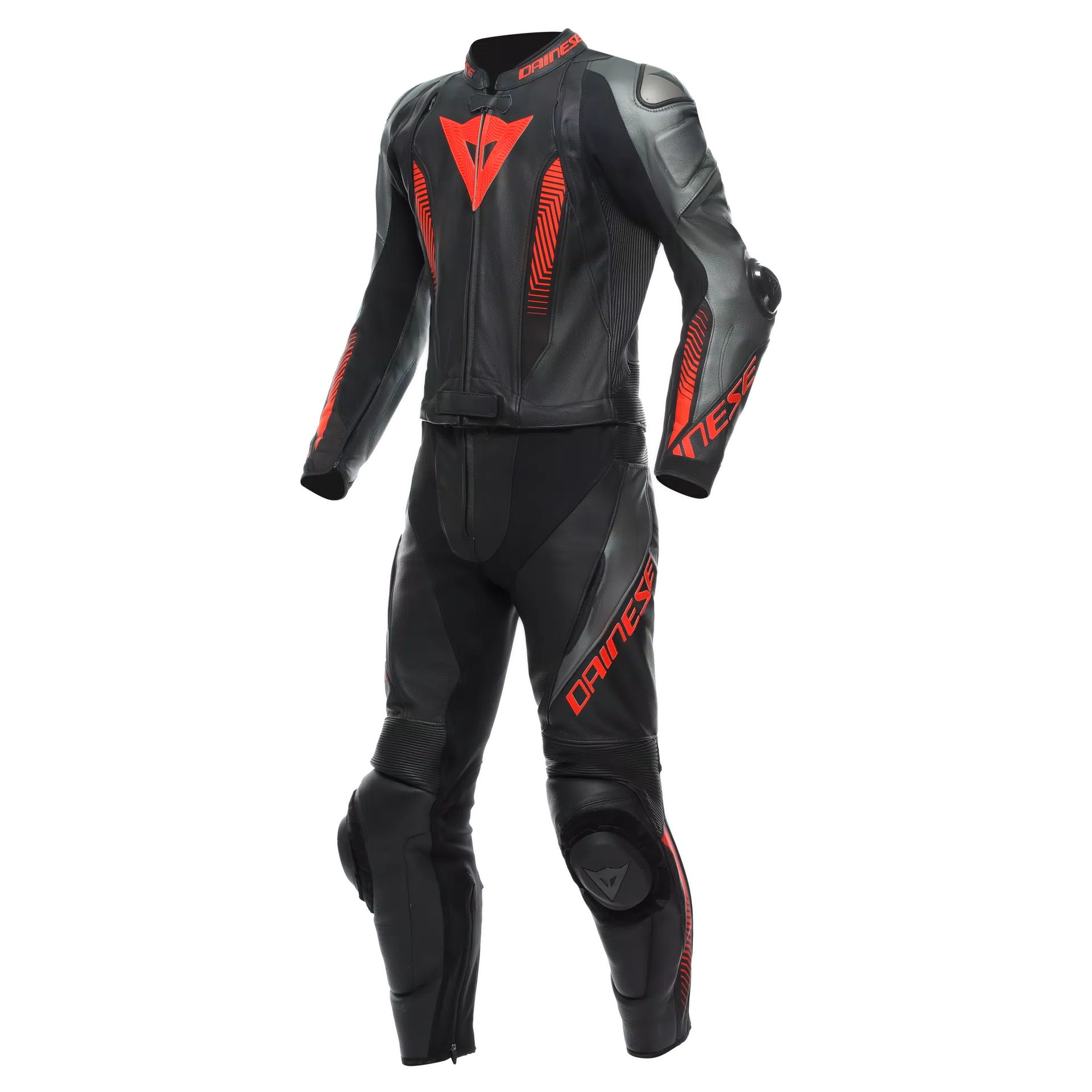 LAGUNA SECA 5 - MEN'S 2-PIECE MOTORCYCLE LEATHER SUIT | BLACK