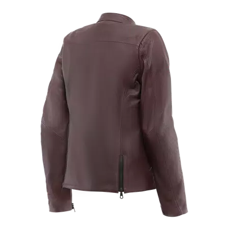 ITINERE CHAQUETA DE CUERO MOTO MUJER - BORDEAUX - 2