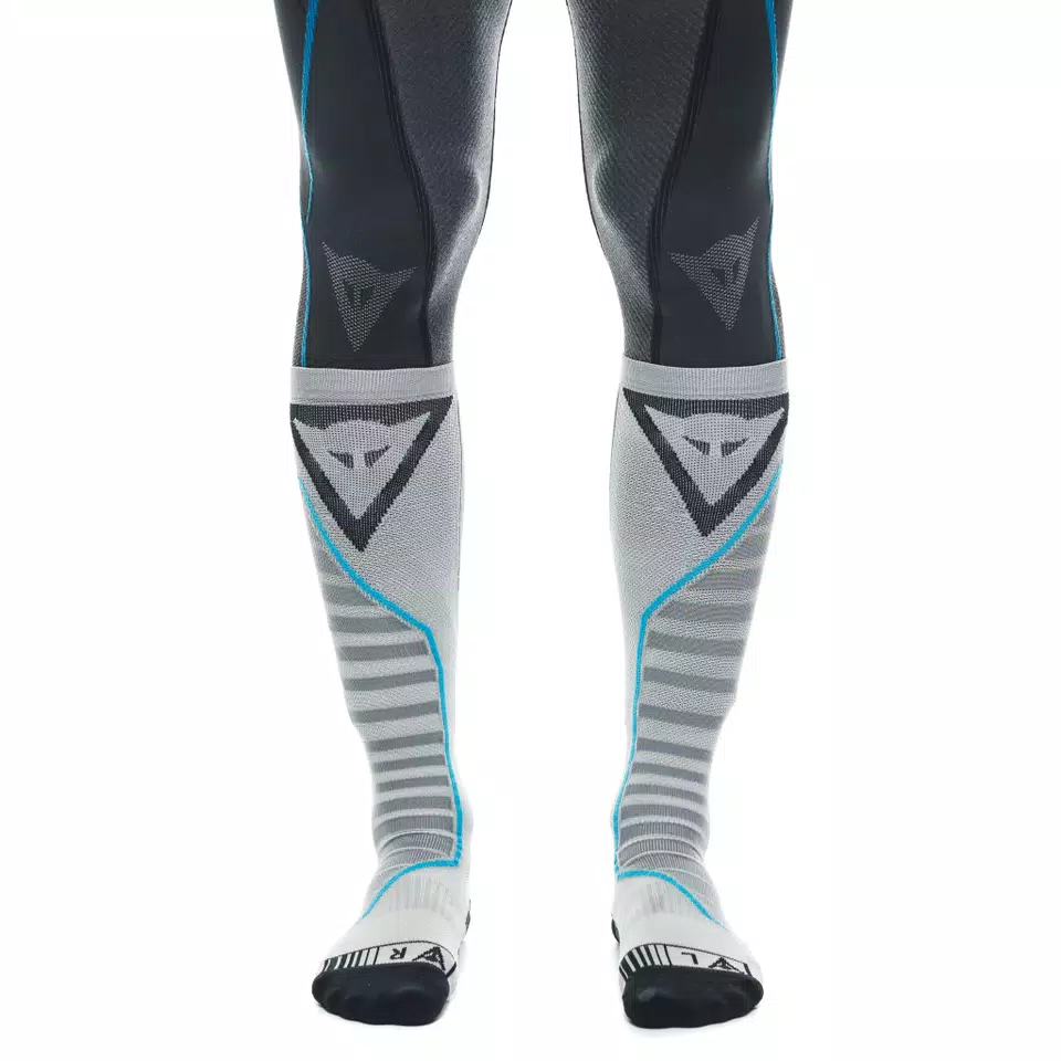 MOTORCYCLE TECHNICAL SOCKS - LONG - BLACK/BLUE - 2