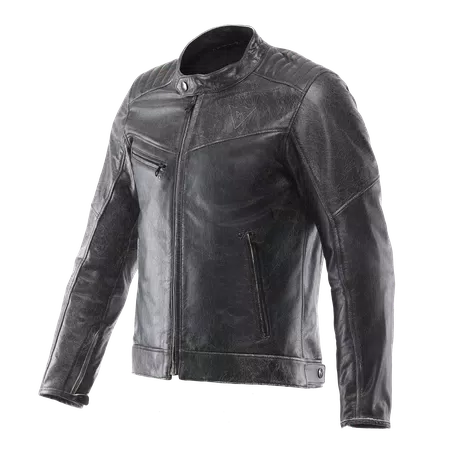 RADICALE LEATHER JACKET - BLACK - 1