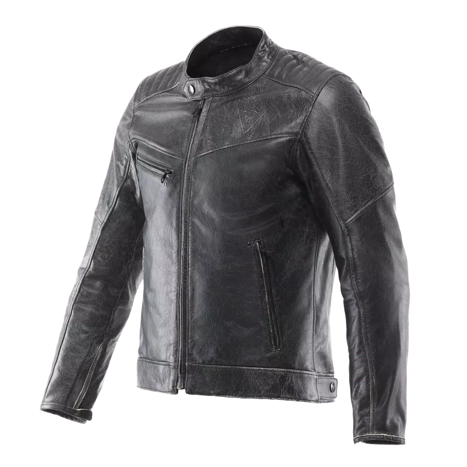 RADICALE LEATHER JACKET - BLACK - 1