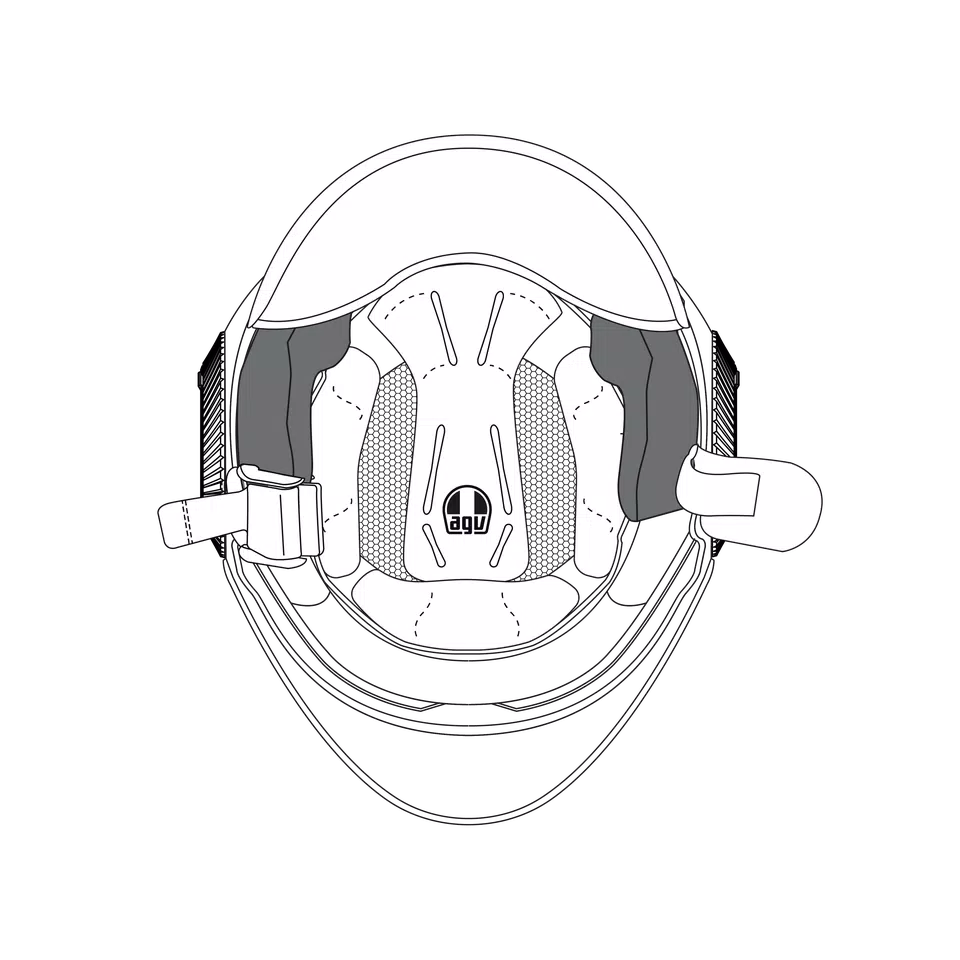 AGV CHEEK PADS BLADE/BLADE LX/BLADE AIR-NET - NEUTRAL -  - 1