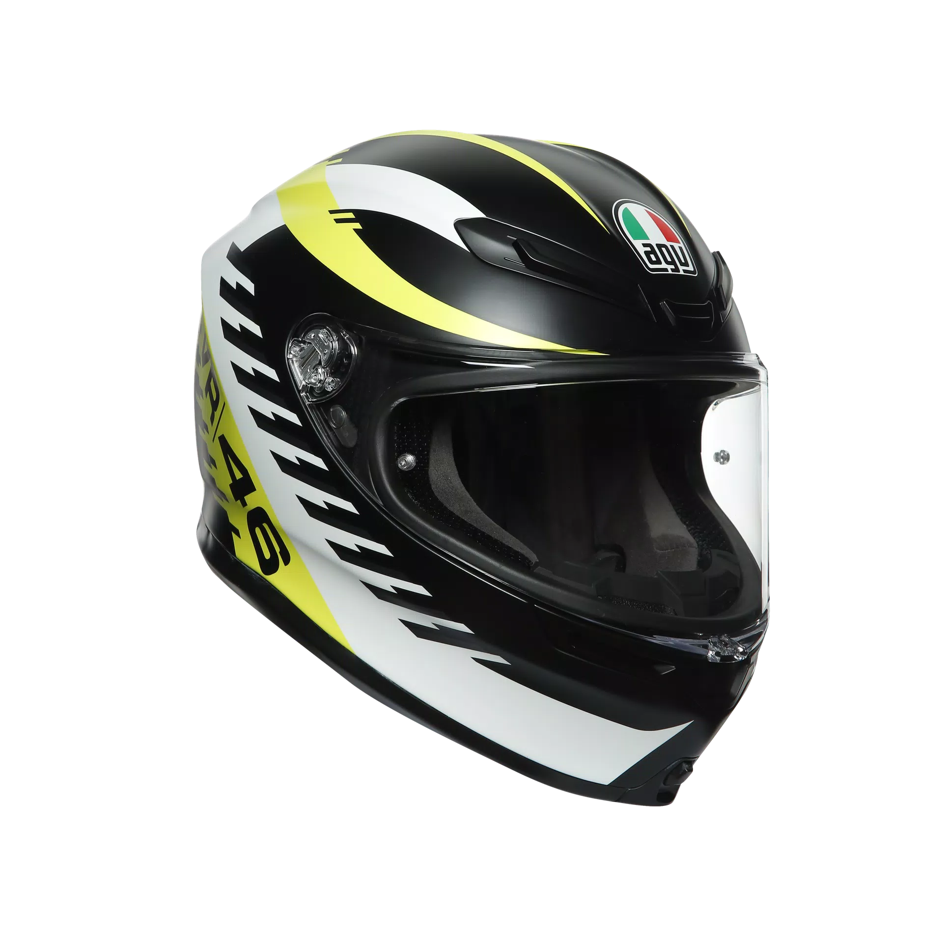 最新入荷 TOP DOT(ECE) AGV K6 MPLK AGV | BLACK/WH/YELLOW MATT 46 RAPID - セキュリティ・セーフティ
